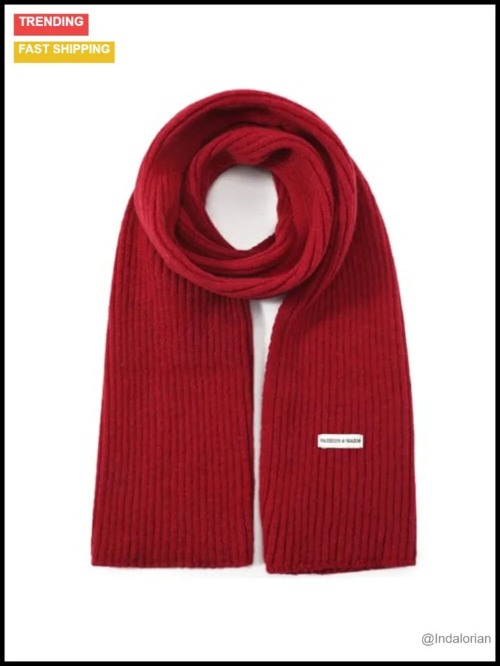 Long Warm Knit Scarf Soft Wrap Winter Scarf for Women